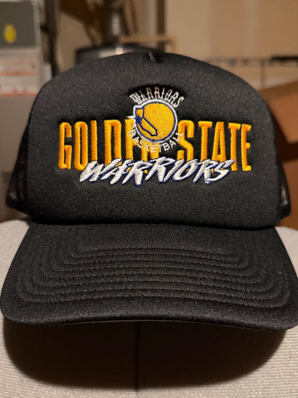 🏀 GOLDEN STATE WARRIORS VINTAGE STYLE TRUCKER HAT 🏀